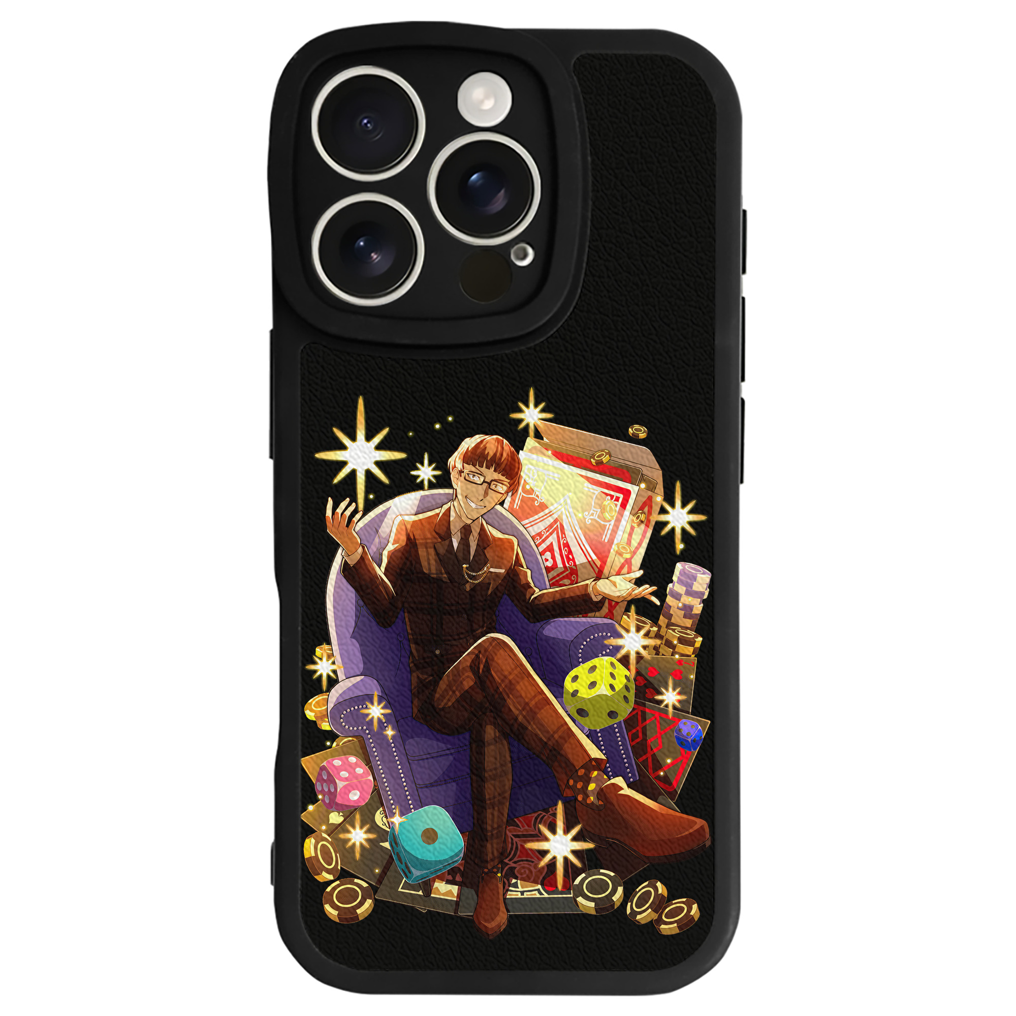 （画像用） 文豪ストレイドッグス Bungo Stray Dogs 【iPhone 16シリーズ対応】シリコンスマホケース（レザー調） 材質：シリコン